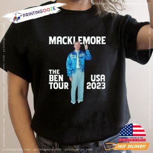 Macklemore BEN US tour 2023 Thank For A Memorable Shirt 1 Printing Ooze