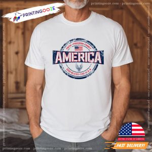 Men's Faith Freedom And family day T Shirt 2 Printing Ooze