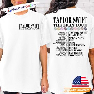 Midnight Album Apparel taylor swift eras shirt 2 Printing Ooze