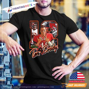 Tom Brady American Football T Shirt Rap 90s Casual Men Women 