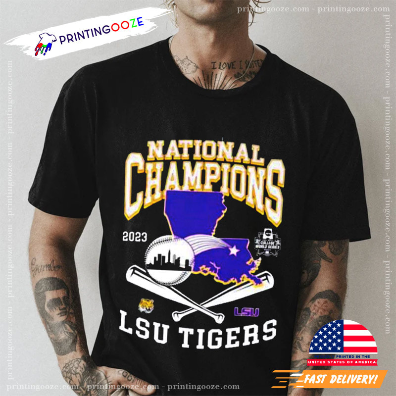 LSU Tigers National Champs 2023 Baseball CWS Homerun T-Shirt