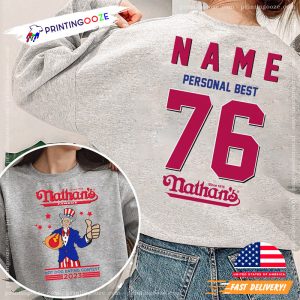 Personalized Nathan's Famous hot dog shirt 2 Printing Ooze