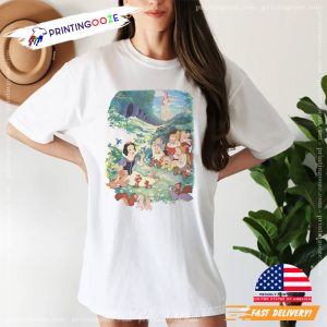 Retro 90s snow white disney Comfort Colors Shirt 1 Printing Ooze