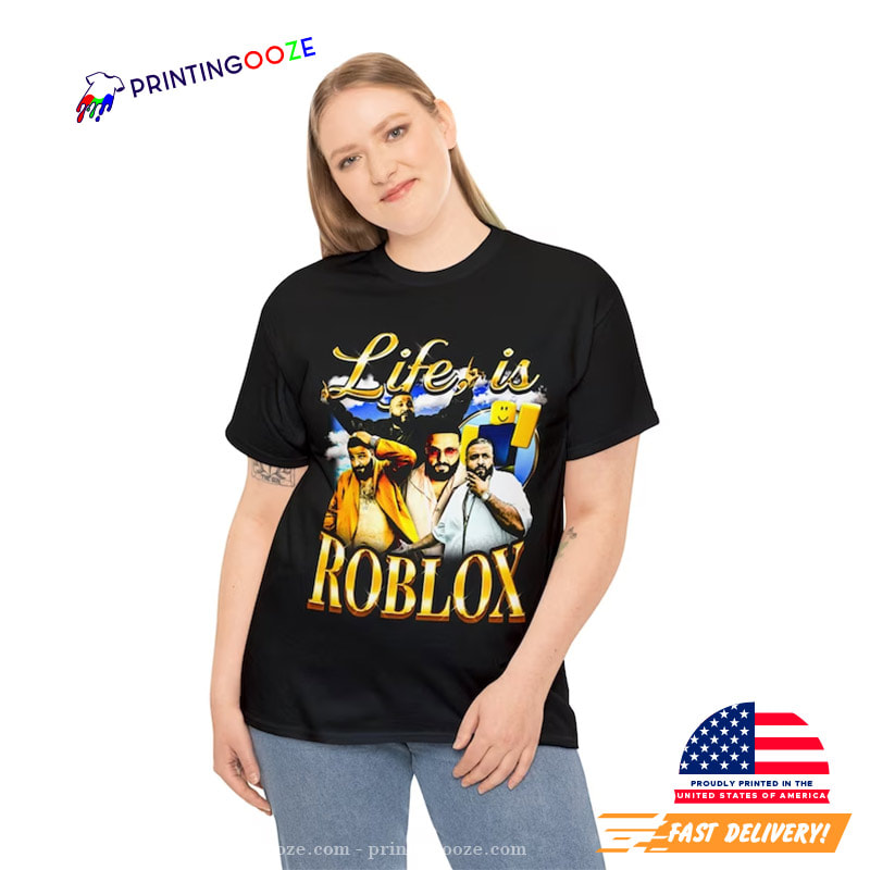 DJ Khaled life is roblox T-shirt, Vintage Life Is Roblox Dj - Inspire Uplift