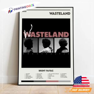 Retro brent faiyaz wasteland Music Album Poster 2 Printing Ooze