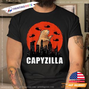 Rodent Capybara Capyzilla Funny Shirt 2