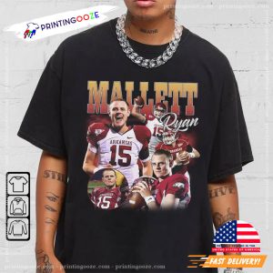 Ryan Mallett vintage tshirt, Rip Ryan Mallett 3 Printing Ooze