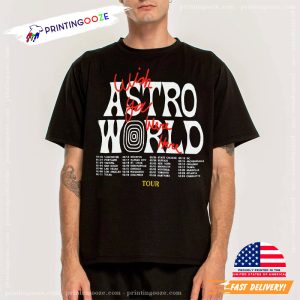 Travis Scott Astroworld Wish You Were Here Tour T-Shirt