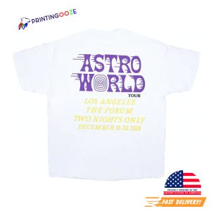 Vintage Astroworld Tour LA Exclusive T Shirt 2 Printing Ooze