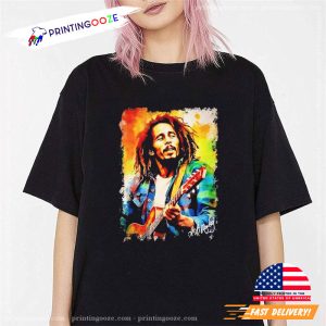 Vintage Bob Marley Love And Rock Signature T Shirt 2 Ink In Action