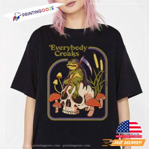 Vintage Everybody Croaks unisex tshirt 1