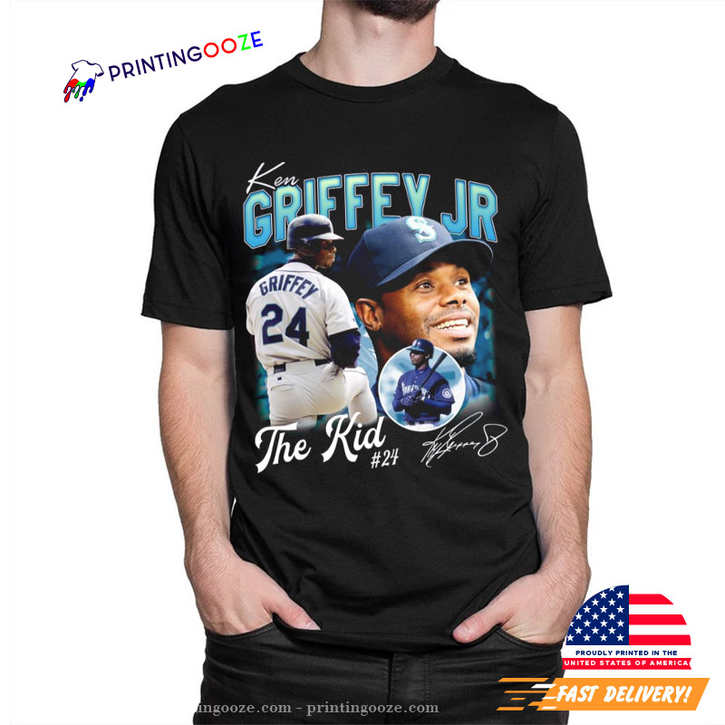 Vintage Signature Ken Griffey Jr The Kid Baseball Unisex T-Shirt - Teeruto