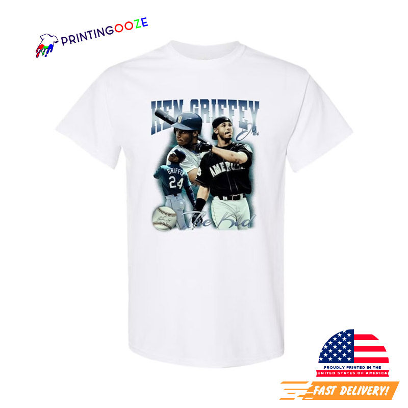 Vintage Ken Griffey Jr The Kid 24 America Baseball Shirt - Printing Ooze
