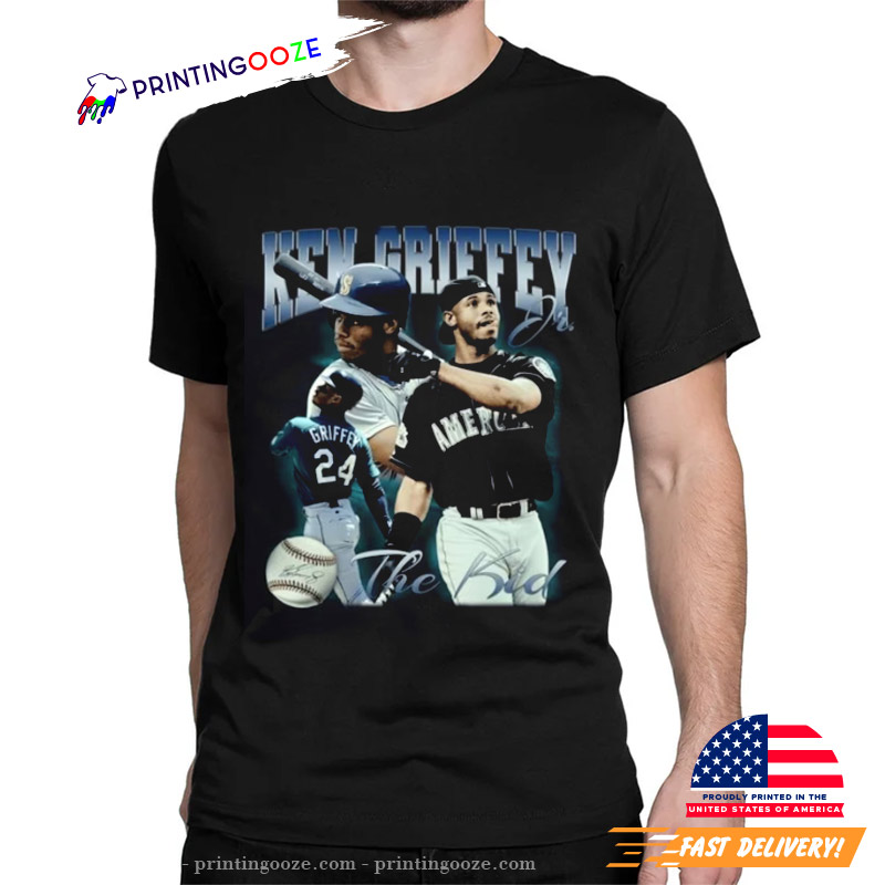 Vintage Ken Griffey Jr The Kid Baseball Trending Unisex T-Shirt - Printing  Ooze