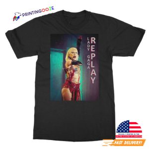 Vintage Lady Gaga Fan Made chromatica ball tour T Shirt 2 Printing Ooze