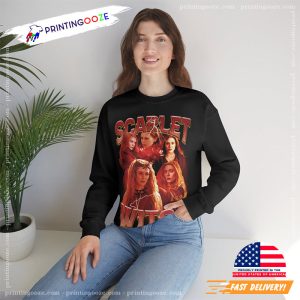 Vintage wanda scarlet witch Marvel Graphic Tee 1 Printing Ooze