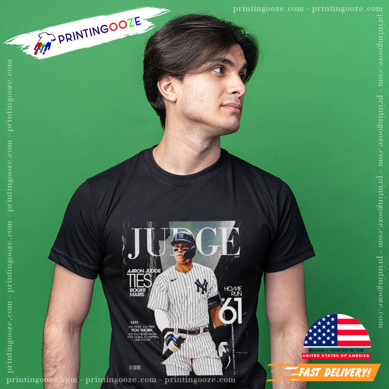 Aaron Judge 61 Home Runs Baseball Tee Shirts - Printing Ooze