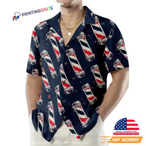 barber shop pole Hawaiian Shirt