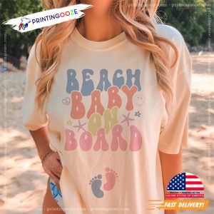 beach pregnancy announcement Comfort Colors Shirt 3 Printing Ooze