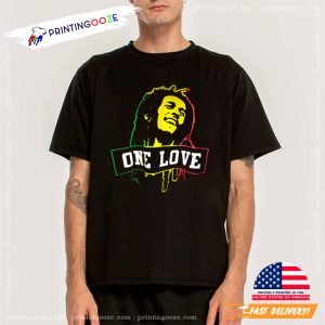 bob marley one love T Shirt For Mens