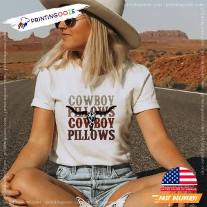 cowboy pillows, western country T shirt