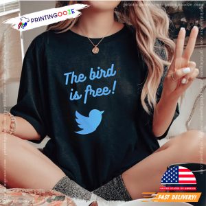 free the bird, elon musk and twitter T shirt 3 Printing Ooze