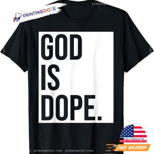 god is dope shirt Logo Basic
