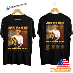 jon pardi mr saturday night World Tour 2023 Shirt 2 Printing Ooze