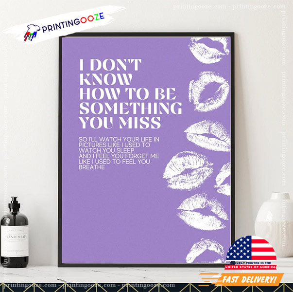 Last Kiss Taylor Swift Printable Wall Art - Printing Ooze