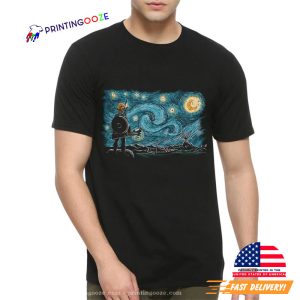 legend of zelda nes Starry Night T Shirt 1 Printing Ooze