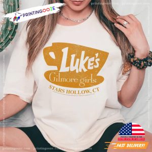 luke's coffee Star Hollow gilmore girls town Vintage Shirt 2 Printing Ooze