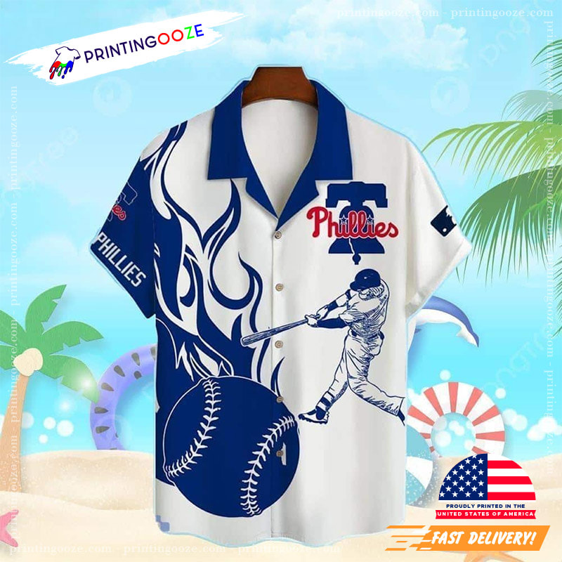 MLB Philadelphia Phillies Hawaiian Shirt - Printing Ooze