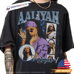 Aaliyah Style Rap 90s Vintage Tee