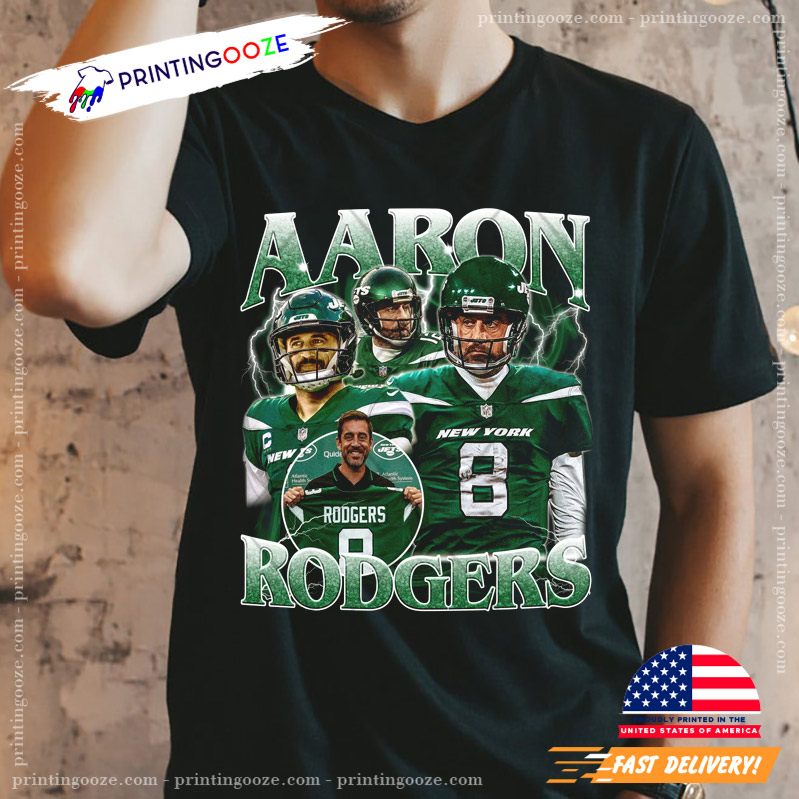 Aaron Rodgers Classic 90s Graphic Shirt - Printing Ooze
