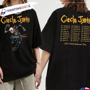 Circle Jerks 2023 North American Tour T Shirt 2 Printing Ooze