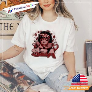 Good Days Portrait sza graphic tee 2