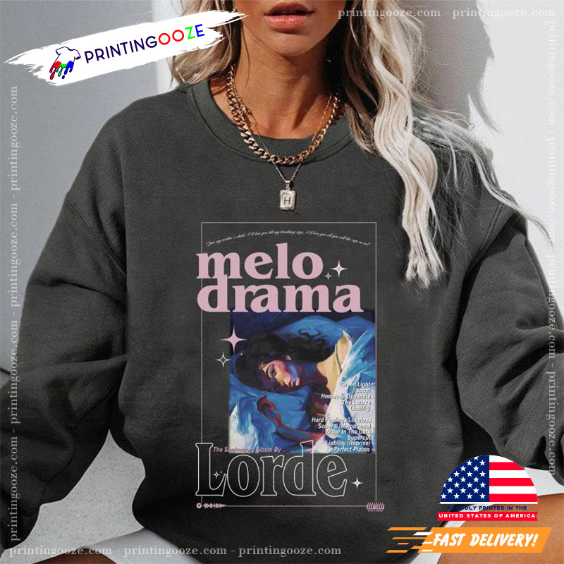 Melodrama Album List Lorde Concert Designed Comfort Colors Shirt