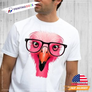 Mrs Pink Flamingo Head T Shirt 1