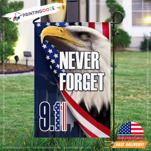 Never Forget 9 11 events Eagle USA Flag 3