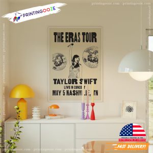 Pittsburgh Concert Taylor Swift The Eras tour Vintage Poster