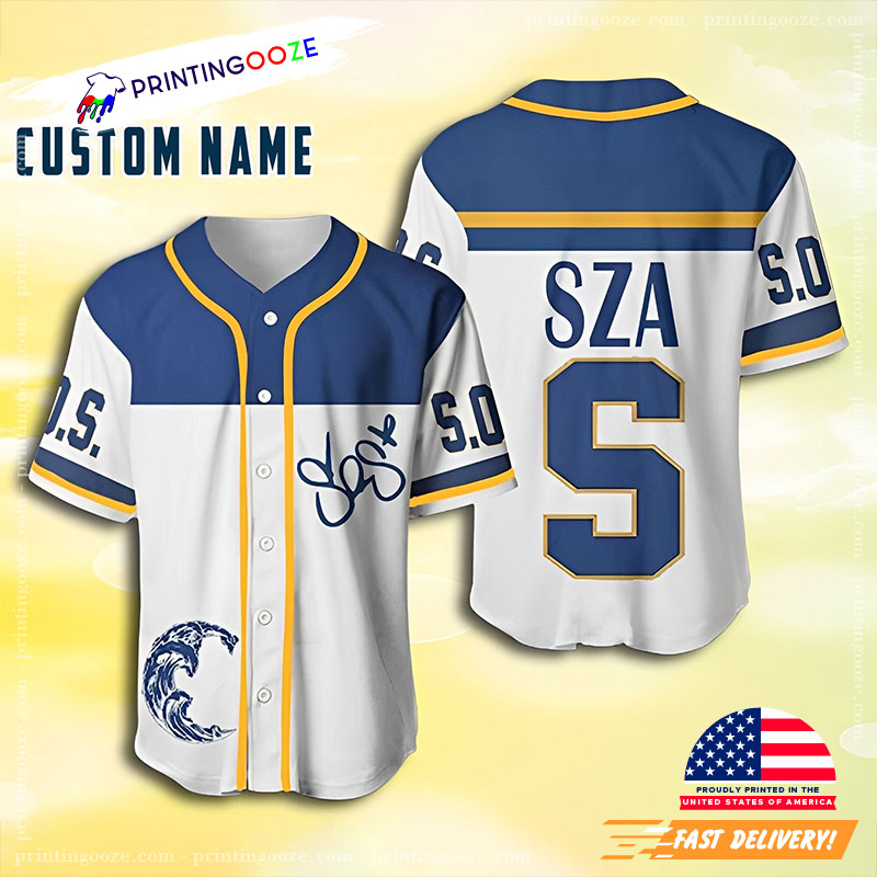 SZA SOS Merch Signature Baseball Jersey - Printing Ooze