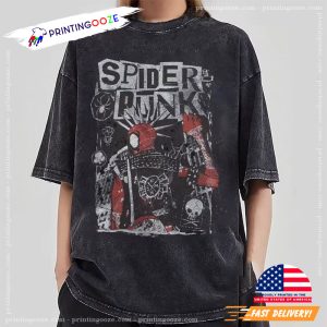 Retro Spider Punk Across the Spider-Verse 2023 Comfort Colors Shirt