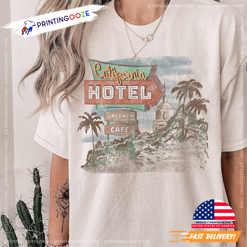 The Eagles Hotel California, The Eagles Band T-shirt - Printing Ooze