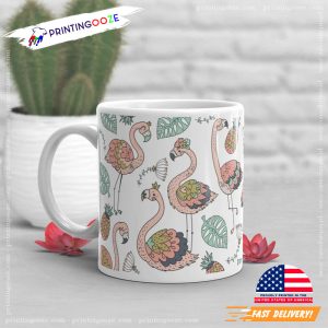 Tropical Fruit Art Flamingo Coffee Cup 4