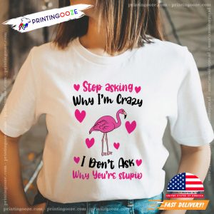 Why I'm Crazy Flamingo Lover Tee 2
