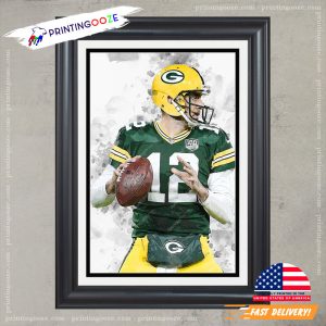 aaron rodgers green bay NFL Football Wall Art 3