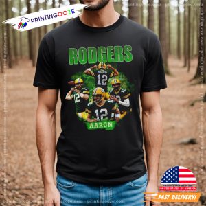 aaron rodgers green bay Vintage 90s T Shirt 2