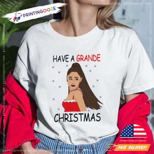 ariana grande singer Christmas Music T shirt 3
