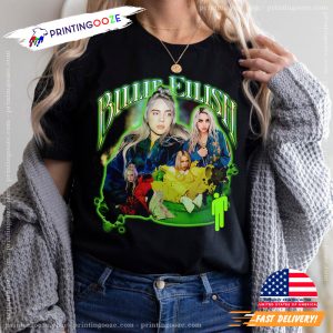 hot billie eilish Vintage Style Comfort Colors Shirt 1