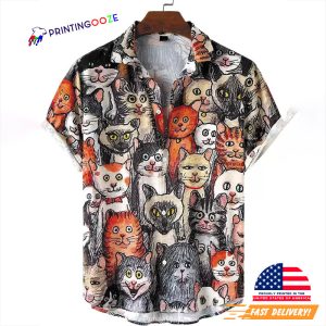 international cat day Hawaiian Shirt 3